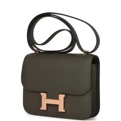 Hermès Hermes Constance 18 Vert De Gris Epsom Rose Gold Hardware -Online Bag Store H C 230726 1 18