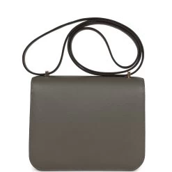 Hermès Hermes Constance 18 Gris Meyer Verso Evercolor Permabrass Hardware -Online Bag Store H C 230828 1 05
