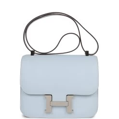 Hermès Hermes Constance 24 Bleu Brume Epsom Palladium Hardware