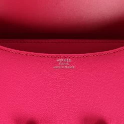 Hermès Hermes Constance 18 Rose Pop Chevre Chamkila Palladium Hardware -Online Bag Store H C 230901 1 08
