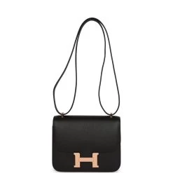 Hermès Hermes Constance 18 Black Epsom Rose Gold Hardware -Online Bag Store H C 230922 1 07