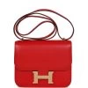Hermès Hermes Constance 18 Rouge De Coeur Chevre Chamkila Permabrass Hardware -Online Bag Store H C 230928 1 CH 01