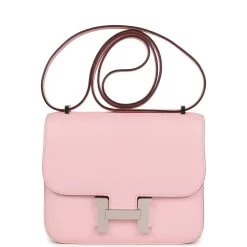 Hermès Hermes Constance 18 Rose Sakura Chevre Palladium Hardware