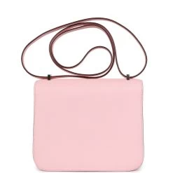 Hermès Hermes Constance 18 Rose Sakura Chevre Palladium Hardware -Online Bag Store H C 231101 1 KT 05