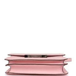 Hermès Hermes Constance 18 Rose Sakura Chevre Palladium Hardware -Online Bag Store H C 231101 1 KT 06