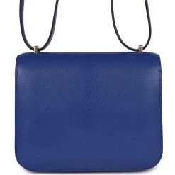 Hermès Hermes Constance 18 Bleu Royal Chevre Gold Hardware -Online Bag Store H C 231106 1 AB 07