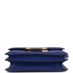 Hermès Hermes Constance 18 Bleu Royal Chevre Gold Hardware -Online Bag Store H C 231106 1 AB 08
