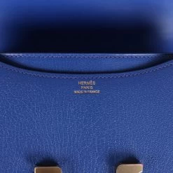 Hermès Hermes Constance 18 Bleu Royal Chevre Gold Hardware -Online Bag Store H C 231106 1 AB 09