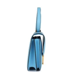 Hermès Hermes Constance 18 Celeste Epsom Gold Hardware -Online Bag Store H C 231114 1 TN 04