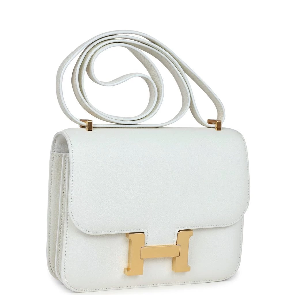 Hermès Pre-owned Hermes Constance 18 White Evercolor Gold Hardware 4 Hermès Pre-owned Hermes Constance 18 White Evercolor Gold Hardware - Image 2