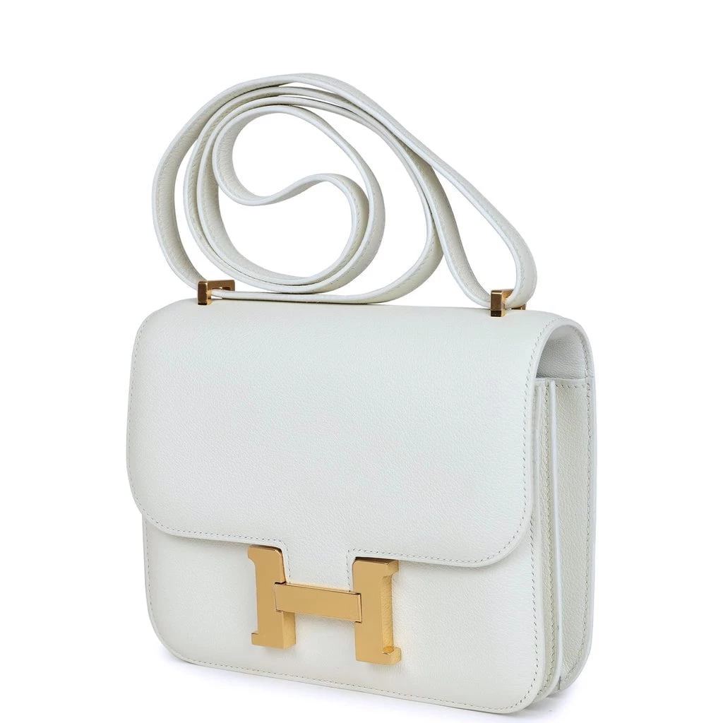 Hermès Pre-owned Hermes Constance 18 White Evercolor Gold Hardware 5 Hermès Pre-owned Hermes Constance 18 White Evercolor Gold Hardware - Image 3