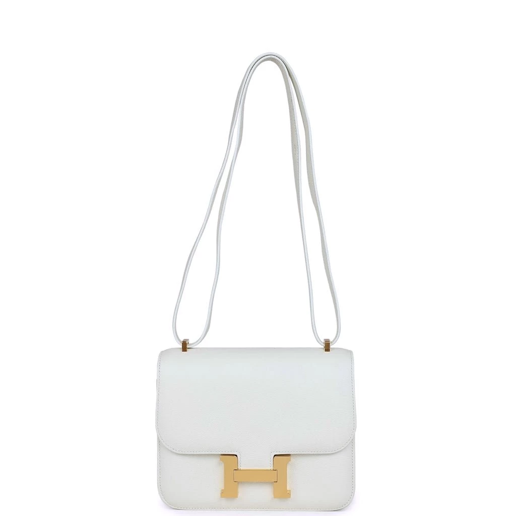 Hermès Pre-owned Hermes Constance 18 White Evercolor Gold Hardware 9 Hermès Pre-owned Hermes Constance 18 White Evercolor Gold Hardware - Image 7