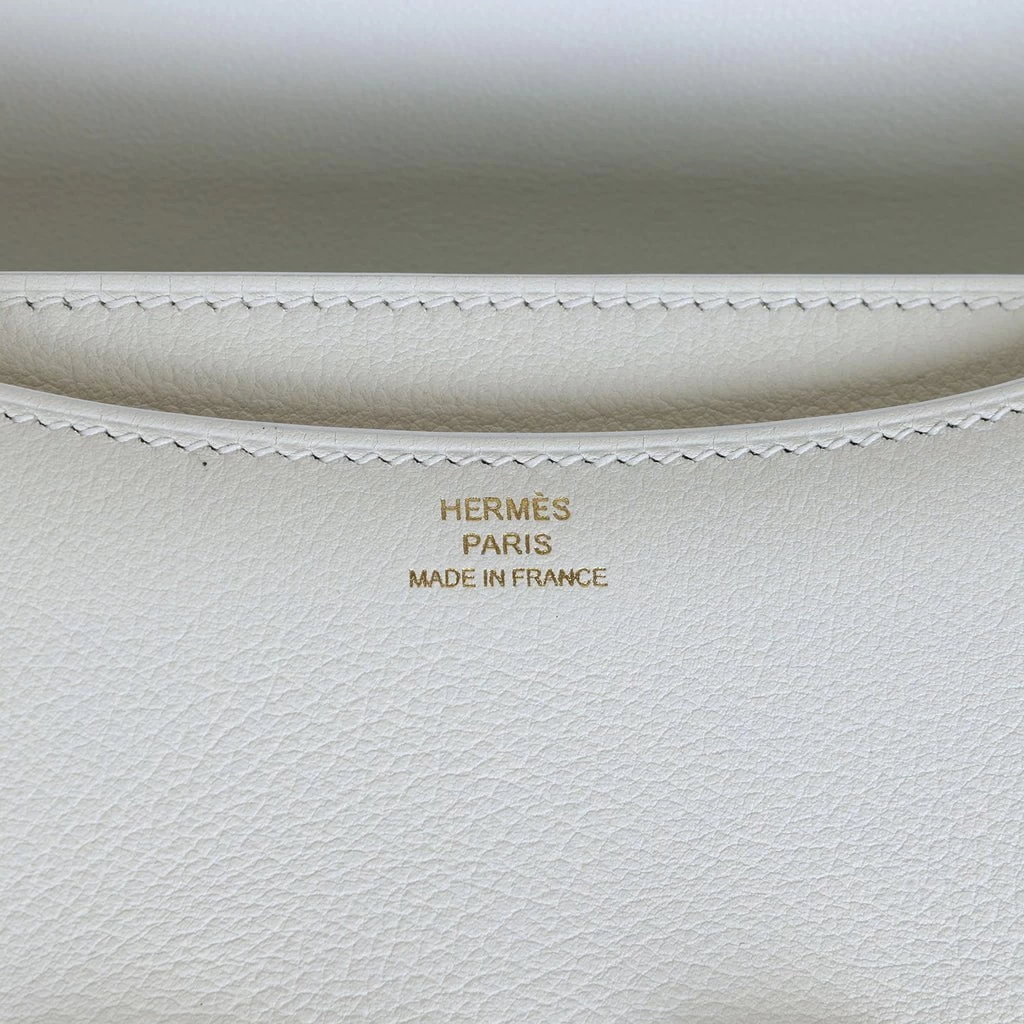 Hermès Pre-owned Hermes Constance 18 White Evercolor Gold Hardware 10 Hermès Pre-owned Hermes Constance 18 White Evercolor Gold Hardware - Image 8