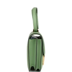 Hermès Hermes Constance 18 Vert Criquet Swift Gold Hardware -Online Bag Store H C 231206 1 KF 04