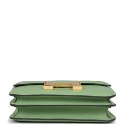 Hermès Hermes Constance 18 Vert Criquet Swift Gold Hardware -Online Bag Store H C 231206 1 KF 06