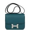 Hermès Hermes Constance 18 Vert Bosphore Evercolor Palladium Hardware -Online Bag Store H C 231214 1 01
