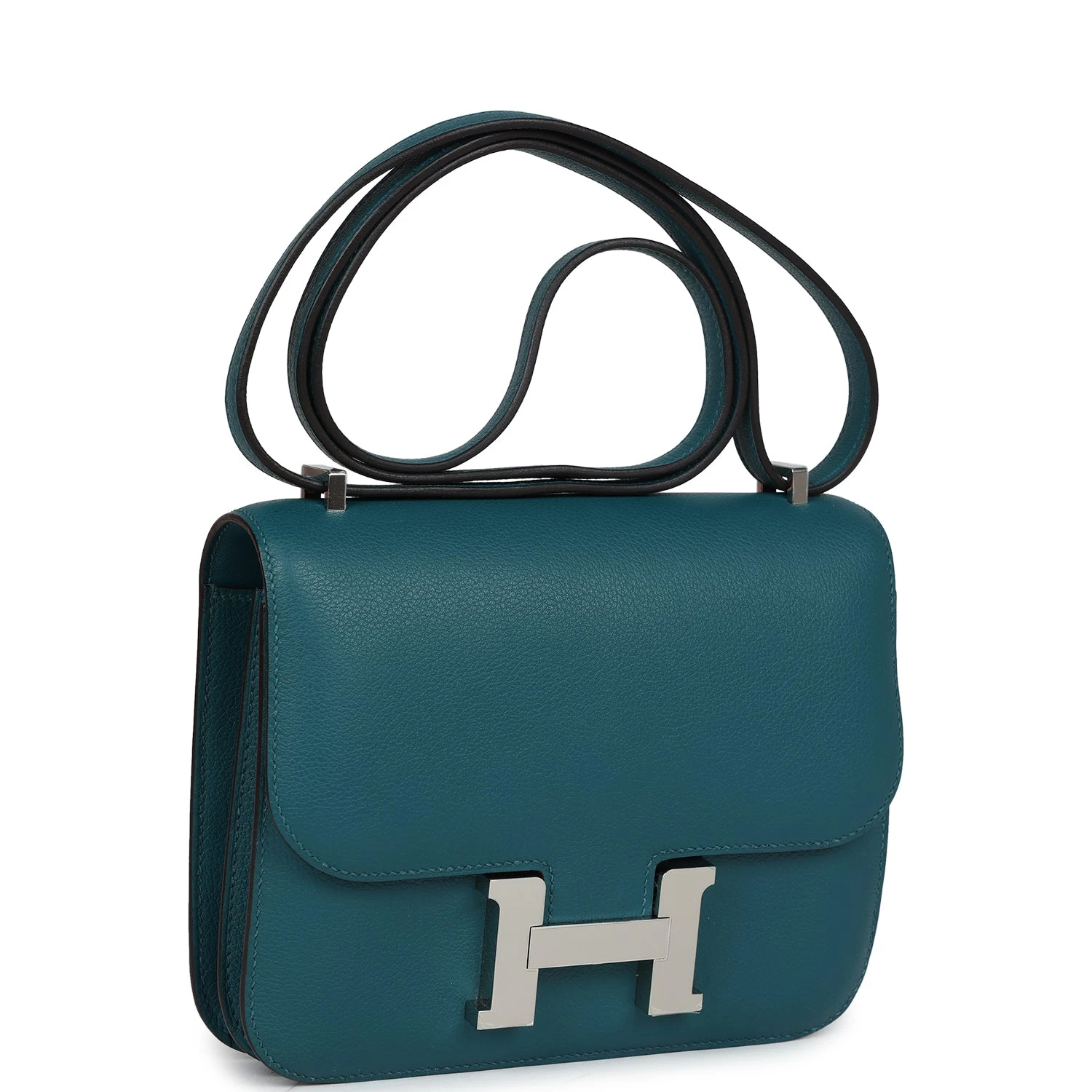 Hermès Hermes Constance 18 Vert Bosphore Evercolor Palladium Hardware 4 Hermès Hermes Constance 18 Vert Bosphore Evercolor Palladium Hardware - Image 2