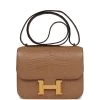 Hermès Hermes Constance 18 Chai Matte Alligator Gold Hardware -Online Bag Store H C 240105 1 FK 01