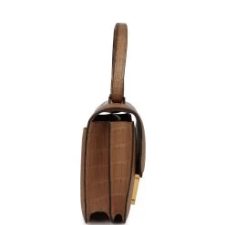 Hermès Hermes Constance 18 Chai Matte Alligator Gold Hardware -Online Bag Store H C 240105 1 FK 04