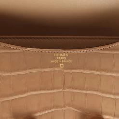 Hermès Hermes Constance 18 Chai Matte Alligator Gold Hardware -Online Bag Store H C 240105 1 FK 08