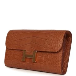 Hermès Hermes Constance Wallet To Go Gold Matte Alligator Gold Hardware 15 Hermès Hermes Constance Wallet To Go Gold Matte Alligator Gold Hardware -Online Bag Store H C 240119 1 LA 03