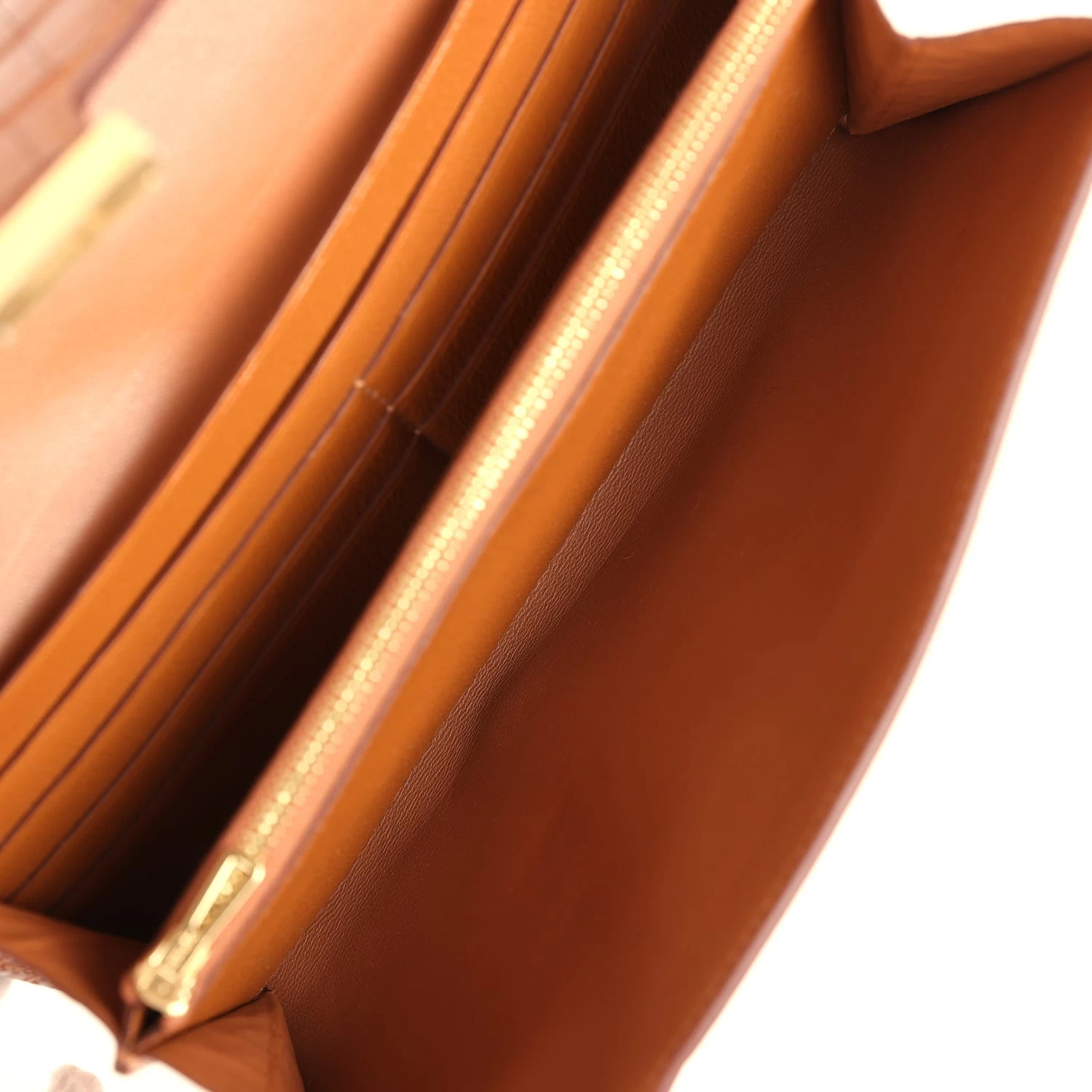 Hermès Hermes Constance Wallet To Go Gold Matte Alligator Gold Hardware 10 Hermès Hermes Constance Wallet To Go Gold Matte Alligator Gold Hardware - Image 8