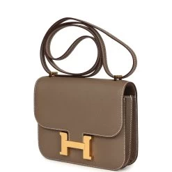 Hermès Hermes Constance 18 Etoupe Epsom Gold Hardware -Online Bag Store H C 240129 1 03