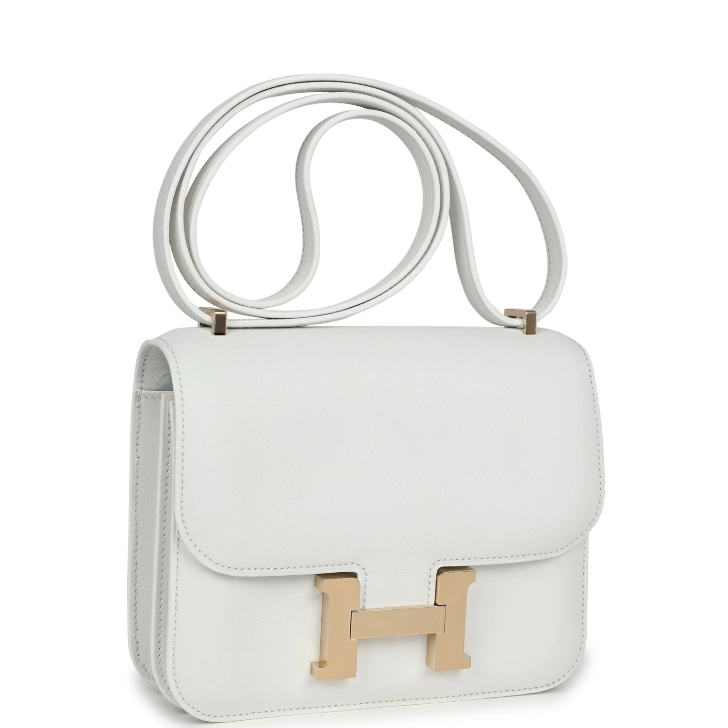 Hermès Hermes Constance 18 New White Swift Permabrass Hardware 4 Hermès Hermes Constance 18 New White Swift Permabrass Hardware - Image 2