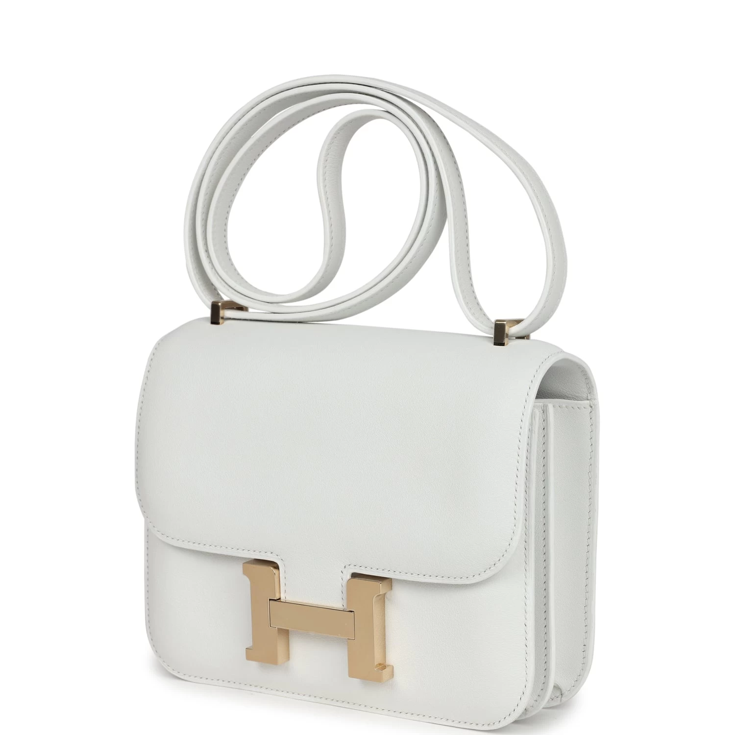Hermès Hermes Constance 18 New White Swift Permabrass Hardware 7 Hermès Hermes Constance 18 New White Swift Permabrass Hardware - Image 5