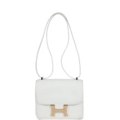Hermès Hermes Constance 18 New White Swift Permabrass Hardware 17 Hermès Hermes Constance 18 New White Swift Permabrass Hardware -Online Bag Store H C 240220 1 SS 07
