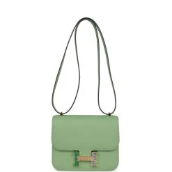 Hermès Hermes Constance 18 Vert Criquet Epsom Marquette Hardware -Online Bag Store H C 240305 1 AK 07