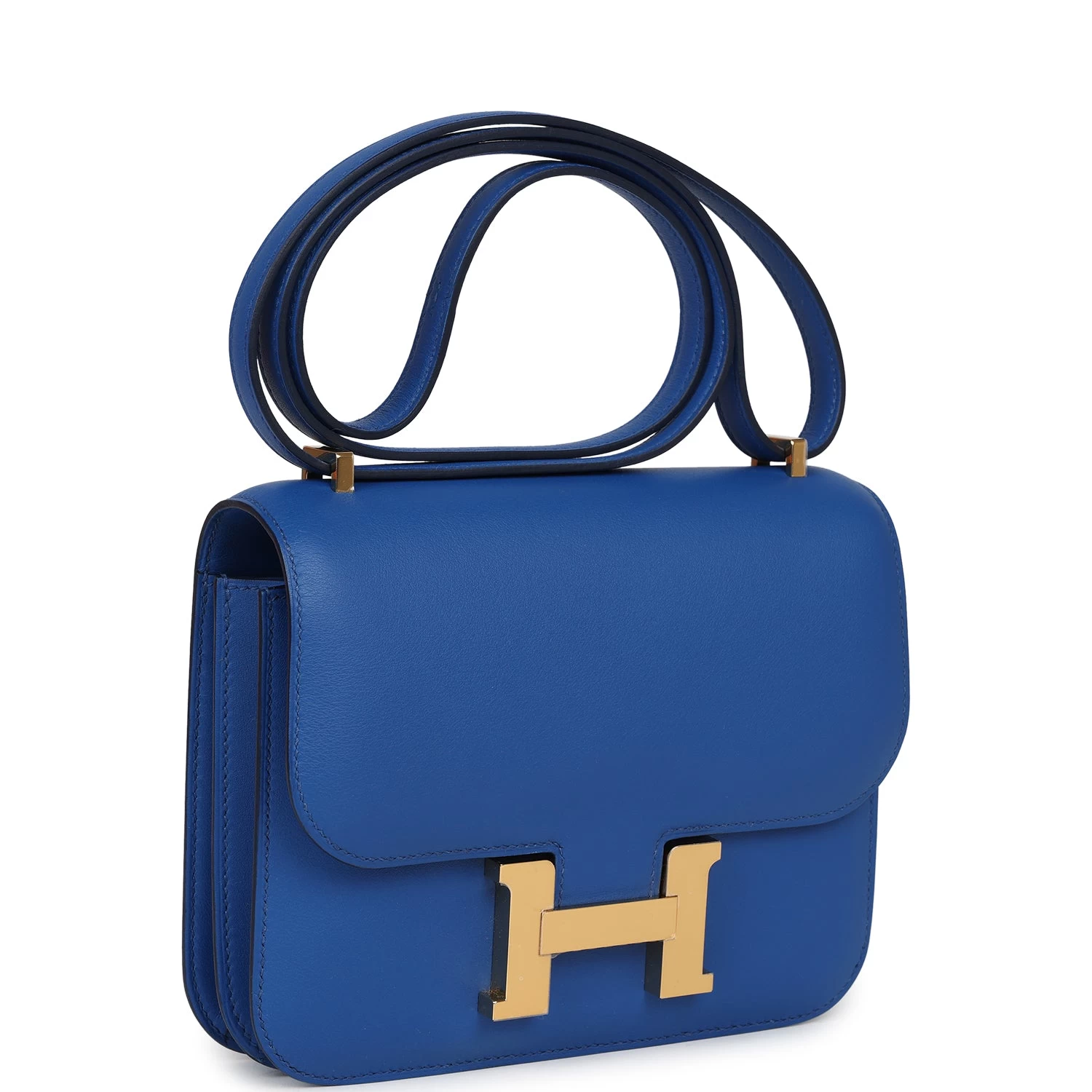 Hermès Hermes Constance 18 Bleu France Swift Gold Hardware 4 Hermès Hermes Constance 18 Bleu France Swift Gold Hardware - Image 2