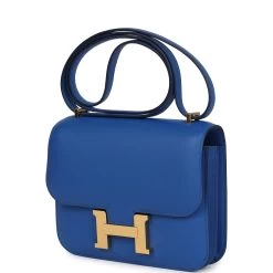 Hermès Hermes Constance 18 Bleu France Swift Gold Hardware 15 Hermès Hermes Constance 18 Bleu France Swift Gold Hardware -Online Bag Store H C 240305 2 YL 03