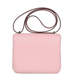 Hermès Hermes Constance 18 Rose Sakura Swift Palladium Hardware 14 Hermès Hermes Constance 18 Rose Sakura Swift Palladium Hardware -Online Bag Store H C 240314 1 05