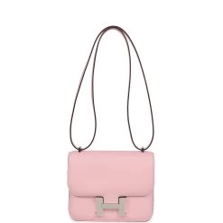 Hermès Hermes Constance 18 Rose Sakura Swift Palladium Hardware 17 Hermès Hermes Constance 18 Rose Sakura Swift Palladium Hardware -Online Bag Store H C 240314 1 07