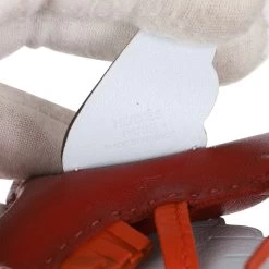 Hermès Hermes Rouge Grenat/Cornaline/Bleu Brume Pegasus Horse Rodeo Bag Charm MM -Online Bag Store H CH 020223 1 MX 03