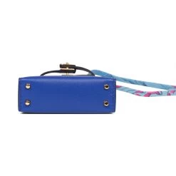Hermès Hermes Bleu Electric Tadelakt Mini Kelly Twilly Bag Charm -Online Bag Store H CH 072822 2 05