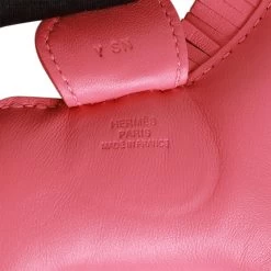 Hermès Hermes Rose Azalee Grigri Horse Rodeo Bag Charm GM -Online Bag Store H CH 092222 3 RT 03