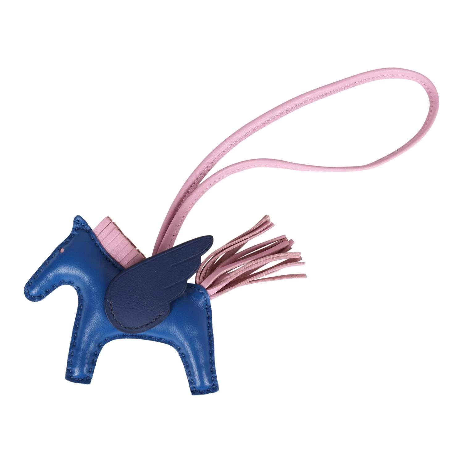 Hermès Hermes Bleu Saphir/Marine/Mauve Sylvester Pegasus Horse Rodeo Bag Charm PM 3 Hermès Hermes Bleu Saphir/Marine/Mauve Sylvester Pegasus Horse Rodeo Bag Charm PM