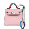 Hermès Hermes Rose Sakura Tadelakt Mini Kelly Twilly Bag Charm Palladium Hardware -Online Bag Store H CH 231117 1 YW 01