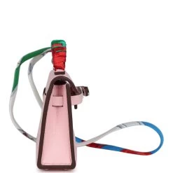 Hermès Hermes Rose Sakura Tadelakt Mini Kelly Twilly Bag Charm Palladium Hardware 12 Hermès Hermes Rose Sakura Tadelakt Mini Kelly Twilly Bag Charm Palladium Hardware -Online Bag Store H CH 231117 1 YW 04