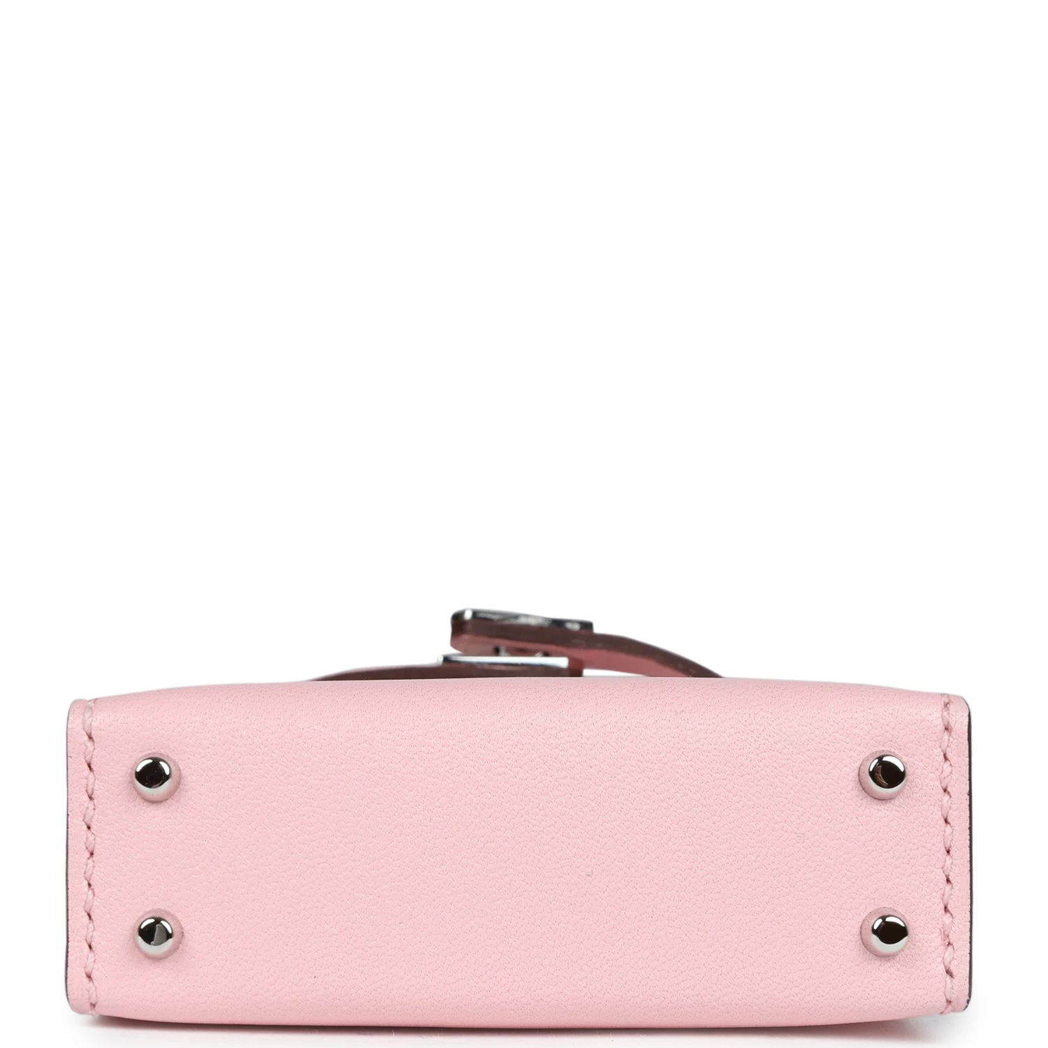 Hermès Hermes Rose Sakura Tadelakt Mini Kelly Twilly Bag Charm Palladium Hardware 8 Hermès Hermes Rose Sakura Tadelakt Mini Kelly Twilly Bag Charm Palladium Hardware - Image 6