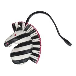 Hermès Hermes Black/Craie/Rose Mexico GeeGee Savannah Bag Charm PM