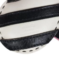 Hermès Hermes Black/Craie/Rose Mexico GeeGee Savannah Bag Charm PM -Online Bag Store H CH 231212 1 TC 03