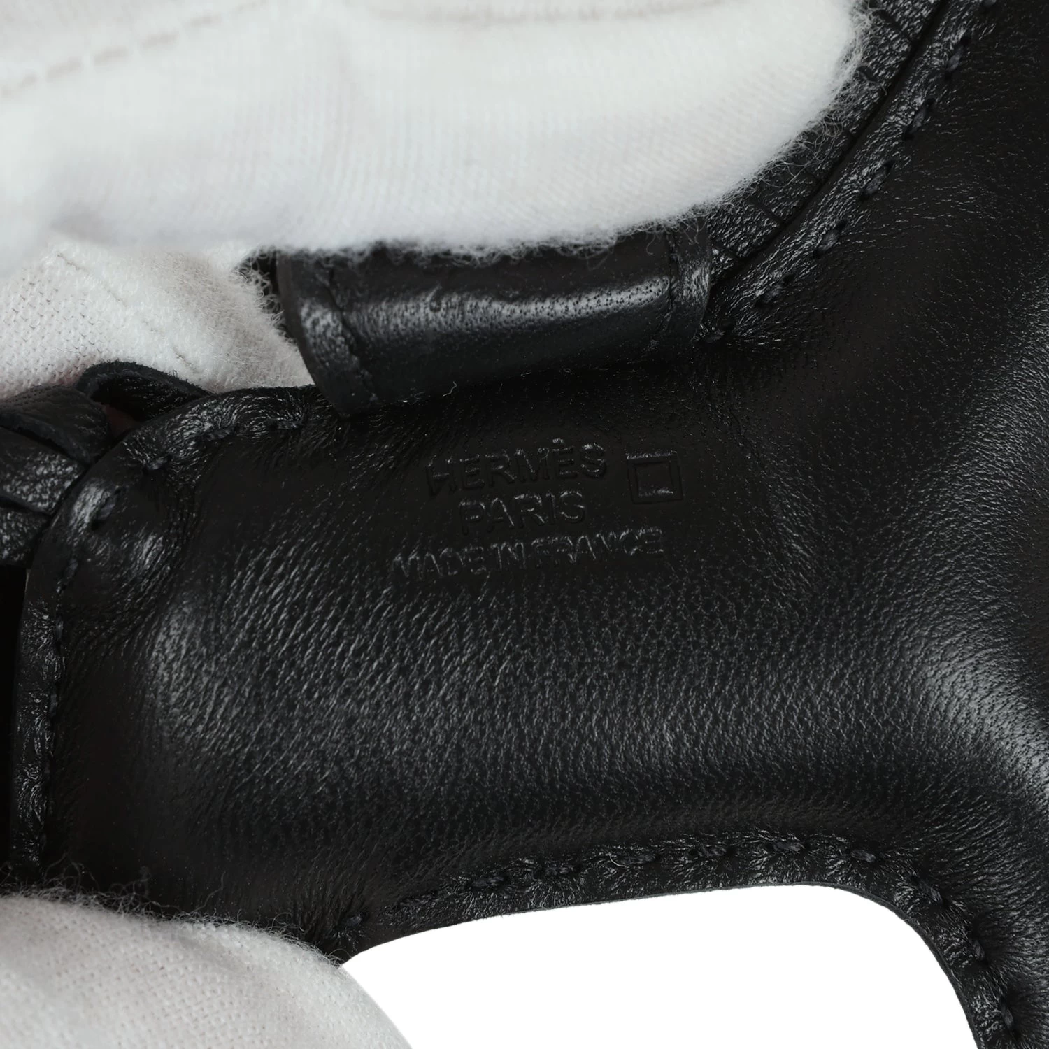 Hermès Hermes So Black Milo Lambskin And Matte Alligator Mississippiensis Rodeo Touch Bag Charm PM 5 Hermès Hermes So Black Milo Lambskin And Matte Alligator Mississippiensis Rodeo Touch Bag Charm PM - Image 3