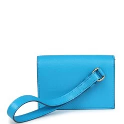 Hermès Hermes Kelly Pocket Slim Wallet Bleu Frida Chevre Gold Hardware 14 Hermès Hermes Kelly Pocket Slim Wallet Bleu Frida Chevre Gold Hardware -Online Bag Store H CH 240102 2 MM 04