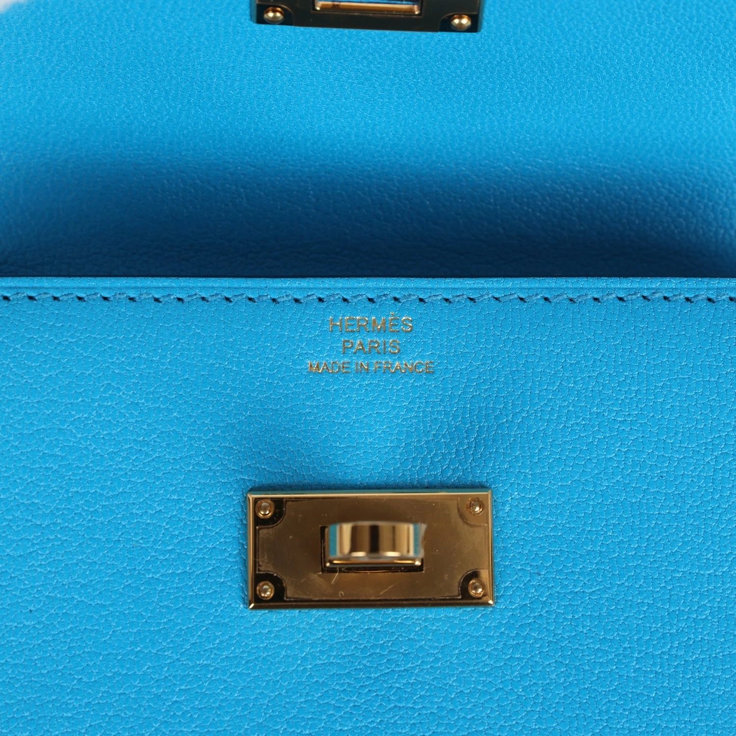 Hermès Hermes Kelly Pocket Slim Wallet Bleu Frida Chevre Gold Hardware 9 Hermès Hermes Kelly Pocket Slim Wallet Bleu Frida Chevre Gold Hardware - Image 7