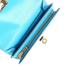 Hermès Hermes Kelly Pocket Slim Wallet Bleu Frida Chevre Gold Hardware 18 Hermès Hermes Kelly Pocket Slim Wallet Bleu Frida Chevre Gold Hardware -Online Bag Store H CH 240102 2 MM 08