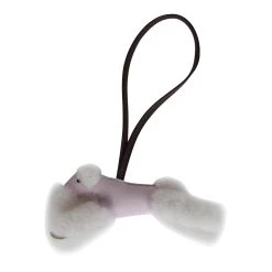 Hermès Hermes Budy Bag Charm Mauve Pale/Rouge Sellier Milo Lambskin And Merino Wool