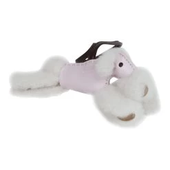 Hermès Hermes Budy Bag Charm Mauve Pale/Rouge Sellier Milo Lambskin And Merino Wool -Online Bag Store H CH 240118 1 04